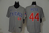Cubs 44 Anthony Rizzo Gray 2020 Nike Flexbase Jersey,baseball caps,new era cap wholesale,wholesale hats